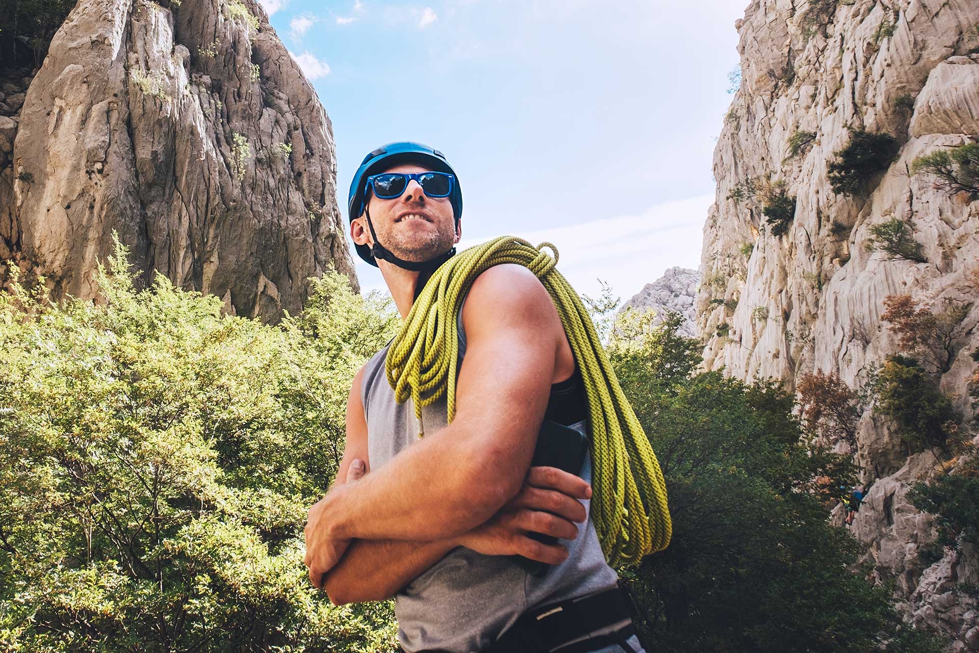 Rock climbing